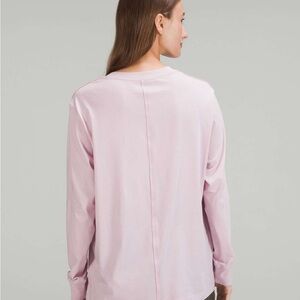 lululemon athletica Soft Pink Long Sleeve Tee